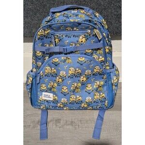 Despicable Me Minions Backpack Simple Modern 12L Blue Yellow Kevin Carl Bob